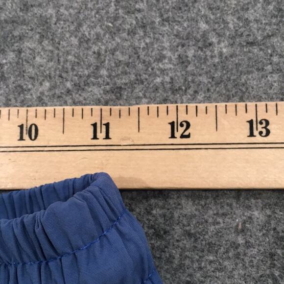 Solid Blue Swim Trunks Boys Sz L 10 Drawstring Beach Summer Neutral - Picture 8 of 9